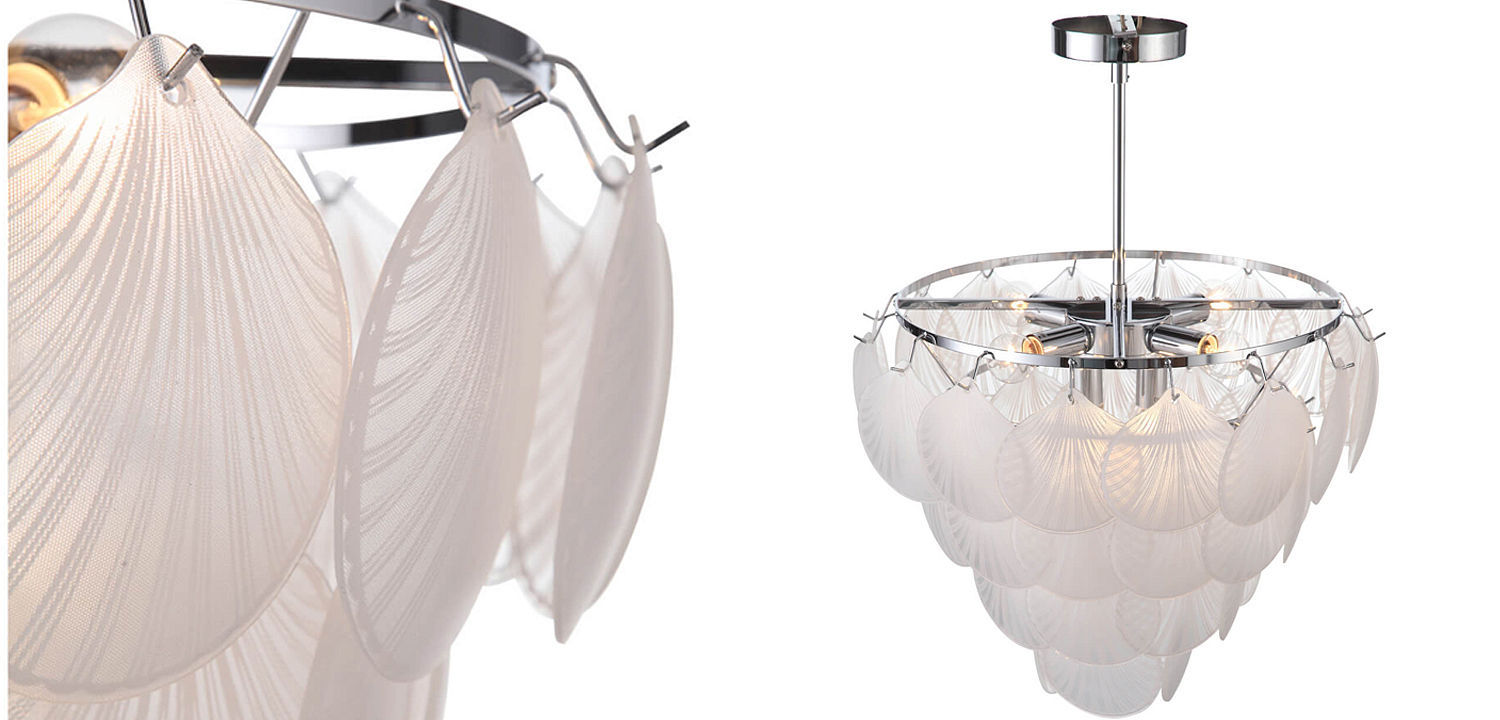 Люстра Glass Shells Suspension Chandelier Люстра Glass Shells Suspension Chandelier - Loft-Concept в Перми