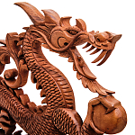 Панно из дерева дракон Panel With Animals варинант исполнения - 2 | Loft Concept в Перми