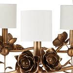 Люстра с каркасом в виде цветков розы и тканевыми абажурами Flowers and Fox Roses варинант исполнения - 2 | Loft Concept в Перми