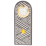 Часы подарочные настольные в виде погона Генерала из натурального камня Змеевик Silver Military Clock варинант исполнения - 4 | Loft Concept в Перми