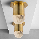 Потолочный светильник светодиодный с плафоном из натурального камня Purgatory варинант исполнения - 3 | Loft Concept в Перми