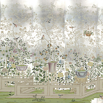 Обои ручная роспись Temple Newsam White Gold gilded silk варинант исполнения - 1 | Loft Concept в Перми