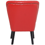 Кресло с обивкой из эко-кожи Harper Armchair Red варинант исполнения - 4 | Loft Concept в Перми