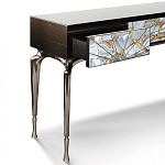 Консоль с 3-мя выдвижными ящиками и фасадом с эффектом трещины Visionnaire варинант исполнения - 1 | Loft Concept в Перми