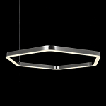 Люстра подвесная светодиодная в форме шестиугольника Диаметр 100 см Hexagon Horizontal варинант исполнения - 4 | Loft Concept в Перми