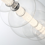 Подвесной светильник линейный с прозрачными стеклянными шарами разного диаметра Eurofase варинант исполнения - 6 | Loft Concept в Перми