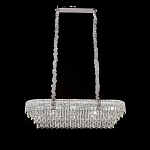 Люстра овальная с каскадом из прозрачного хрусталя Constant Sparks варинант исполнения - 3 | Loft Concept в Перми