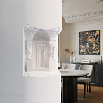 Встраиваемый в стену гипсовый светильник под покраску с колоннами и арками в античном стиле Antiquity Athena варинант исполнения - 15 | Loft Concept в Перми