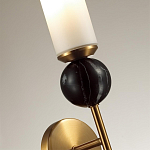 Бра с цилиндрическим матовым плафоном и шаром из камня на металлическом основании Orb Essence варинант исполнения - 3 | Loft Concept в Перми