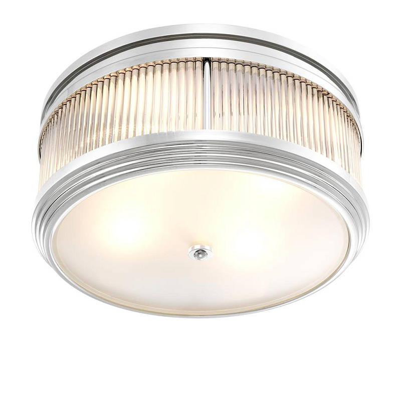 Потолочный светильник Ceiling Lamp Rousseau Nickel Никель Прозрачное Стекло Потолочный светильник Ceiling Lamp Rousseau Nickel Никель Прозрачное Стекло в Перми | Loft Concept