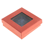 Зеркало карманное круглое двухстороннее из натурального камня Содалит в подарочной упаковке Gold Stone Mirrors варинант исполнения - 4 | Loft Concept в Перми