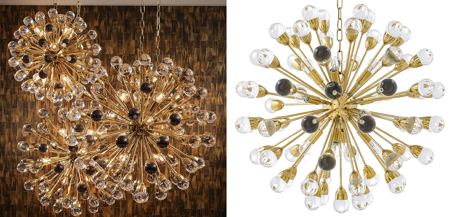 Люстра Eichholtz Chandelier Anto L Gold - Loft-Concept в Перми