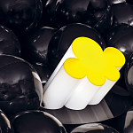 Настольная дизайнерская лампа Poltronova Passiflora Yellow Table Lamp варинант исполнения - 8 | Loft Concept в Перми