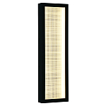 Светодиодное прямоугольное бра из металла черного цвета Lattice Lux варинант исполнения - 5 | Loft Concept в Перми