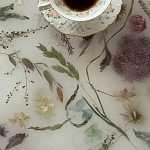 Поднос для ванны из эпоксидной смолы с цветами белая Epoxy Resin Flowers Bath Tray White варинант исполнения - 4 | Loft Concept в Перми