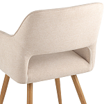 Стул в рогожке бежевого цвета NEASAN STOOL варинант исполнения - 7 | Loft Concept в Перми