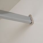 Шкаф бежевый двухдверный с полками и штангой Eccentricity варинант исполнения - 5 | Loft Concept в Перми