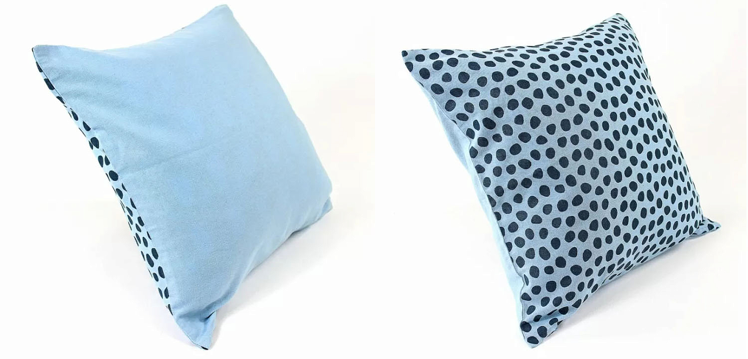Чехол на подушку Spotted Look blue Чехол на подушку Spotted Look blue - Loft-Concept в Перми
