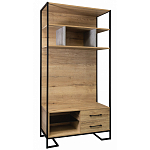 Стеллаж под TV в стиле лофт с открытыми полками и 2-мя ящиками Urban Style Space варинант исполнения - 1 | Loft Concept в Перми