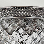 Потолочный светильник с чашеобразным плафоном из толстого волнообразного стекла и широким узорчатым основанием Hinkley варинант исполнения - 8 | Loft Concept в Перми