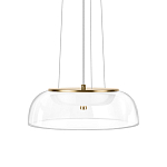 Подвесной светильник  с плоским прозрачным стеклянным плафоном Grada Light варинант исполнения - 1 | Loft Concept в Перми