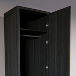 Узкий Шкаф Primo с 2 выдвижными ящиками Черный дуб варинант исполнения - 6 | Loft Concept в Перми