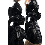 Комплект из 2-х деревянных статуэток Asmat Statuettes Black варинант исполнения - 6 | Loft Concept в Перми