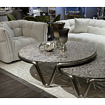 Стол журнальный круглый с узором Table Hypontic Pattern варинант исполнения - 6 | Loft Concept в Перми