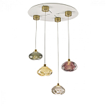 Подвесной светильник с прозрачным стеклянным плафоном округлой формы Effervia  варинант исполнения - 6 | Loft Concept в Перми