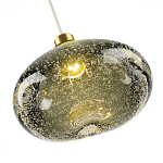 Подвесной светильник с прозрачным стеклянным плафоном округлой формы Effervia  варинант исполнения - 14 | Loft Concept в Перми