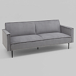 Диван современный вельветовый прямой Worcester Серый варинант исполнения - 1 | Loft Concept в Перми