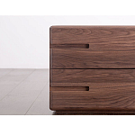 Прикроватный столик деревянный с 2-мя ящиками Moon Walnut Furniture варинант исполнения - 4 | Loft Concept в Перми