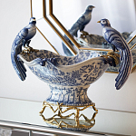 Фарфоровая чаша с птицами Blue and White варинант исполнения - 4 | Loft Concept в Перми