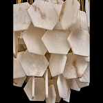 Люстра с фигурными подвесками из натурального камня Glowing Spheres варинант исполнения - 5 | Loft Concept в Перми