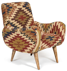 Кресло KELIM Pattern Brown Chair I