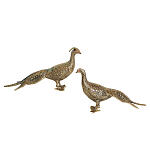 Статуэтка бронзовая пара Павлины Bronze Birds варинант исполнения - 1 | Loft Concept в Перми