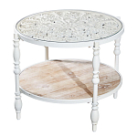 Журнальный столик из натурального дерева в винтажном стиле Openwork Coffee Table варинант исполнения - 1 | Loft Concept в Перми