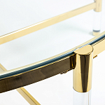 Кофейный столик со столешницей из стекла Crossy варинант исполнения - 3 | Loft Concept в Перми