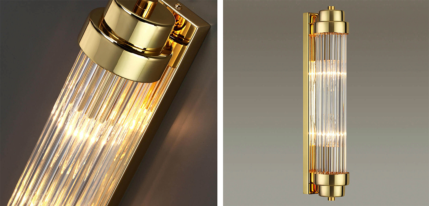 Бра Dirck Glass TUBE Sconce Gold Бра Dirck Glass TUBE Sconce Gold - Loft-Concept в Перми