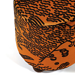 Пуф Wakonda Terracotta Tiger Mountain с Круглыми ножками  варинант исполнения - 1 | Loft Concept в Перми