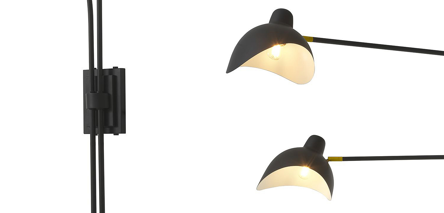 Бра Eichholtz Wall Lamp Mitch Black Бра Eichholtz Wall Lamp Mitch Black - Loft-Concept в Перми