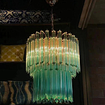 Дизайнерская люстра Blue Lagoon glass бирюзовое стекло  варинант исполнения - 4 | Loft Concept в Перми