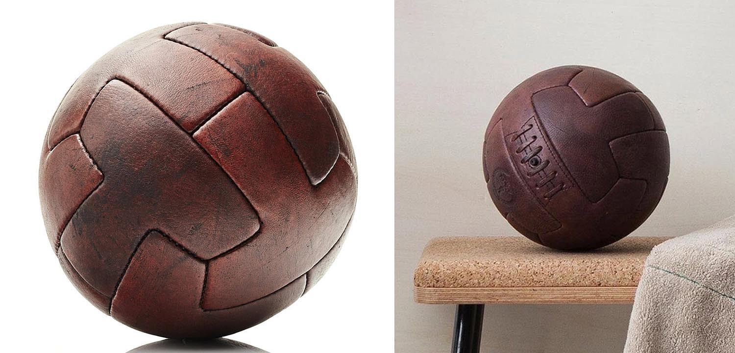 Футбольный Мяч из коричневой Кожи RETRO HERITAGE BROWN LEATHER T SOCCER BALL Футбольный Мяч из коричневой Кожи RETRO HERITAGE BROWN LEATHER T SOCCER BALL - Loft-Concept в Перми