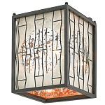 Бра с круглой зеркальной вставкой с эффектом ржавчины Stunning Radiance варинант исполнения - 3 | Loft Concept в Перми