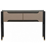Консоль тёмно-коричневого цвета с 2-мя ящиками Gladstone варинант исполнения - 2 | Loft Concept в Перми