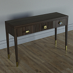 Дизайнерский Письменный стол Elsa Dreams Walnut с тремя ящиками варинант исполнения - 3 | Loft Concept в Перми