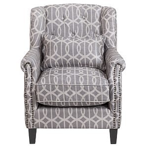 Кресло Henry Armchair grey velour