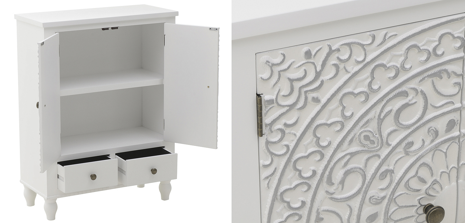 Комод прованс с декорированным резным фасадом Thorsten Provence Chest of Drawers Комод прованс с декорированным резным фасадом Thorsten Provence Chest of Drawers - Loft-Concept в Перми