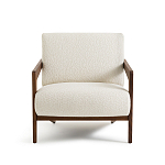 Кресло Avalon White Boucle из массива ореха варинант исполнения - 4 | Loft Concept в Перми