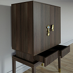 Кабинетный шкаф Elsa Dreams Walnut с 2-мя ящиками варинант исполнения - 2 | Loft Concept в Перми